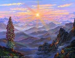 Haleakala Volcano Sunrise painting picture art print
