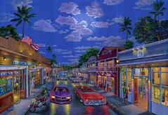 #720 art Holle On Front Street, Lahaina, Maui, Hawaii, original, painting, picture