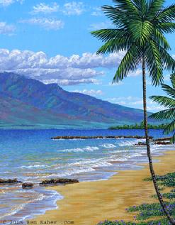 Painting Kihei Maui Beach