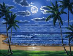 Beach Painting Oil Hawaii