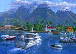 Lahaina Town, Maui, Hawaii painting picture