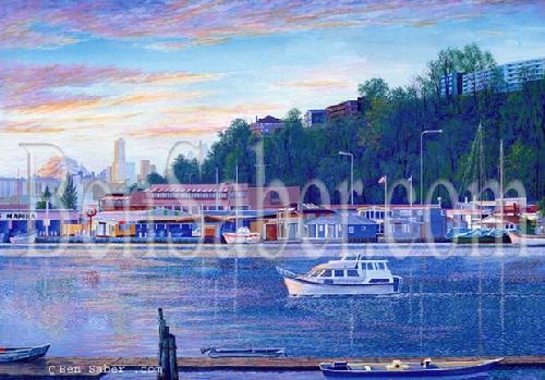 fremont seattle painting boat lake union