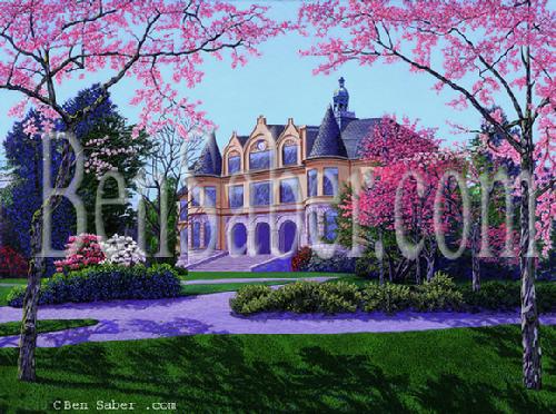 denny hall university of washington painting picture