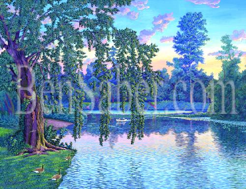 uw arboretum university of washington willow painting picture